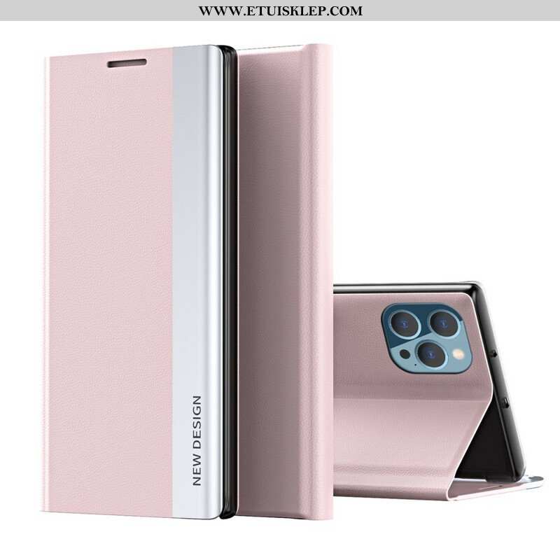 Etui Na Telefon do iPhone 13 Pro Etui Folio Magnetyczne Zapięcie Ze Sztucznej Skóry Litchi